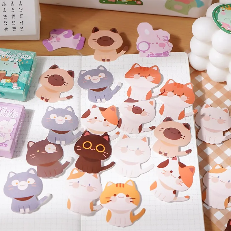 

45 Pcs Cute Animal Family Kawaii Decoration Stickers Planner Scrapbooking Stationery Korean Diary Stickers