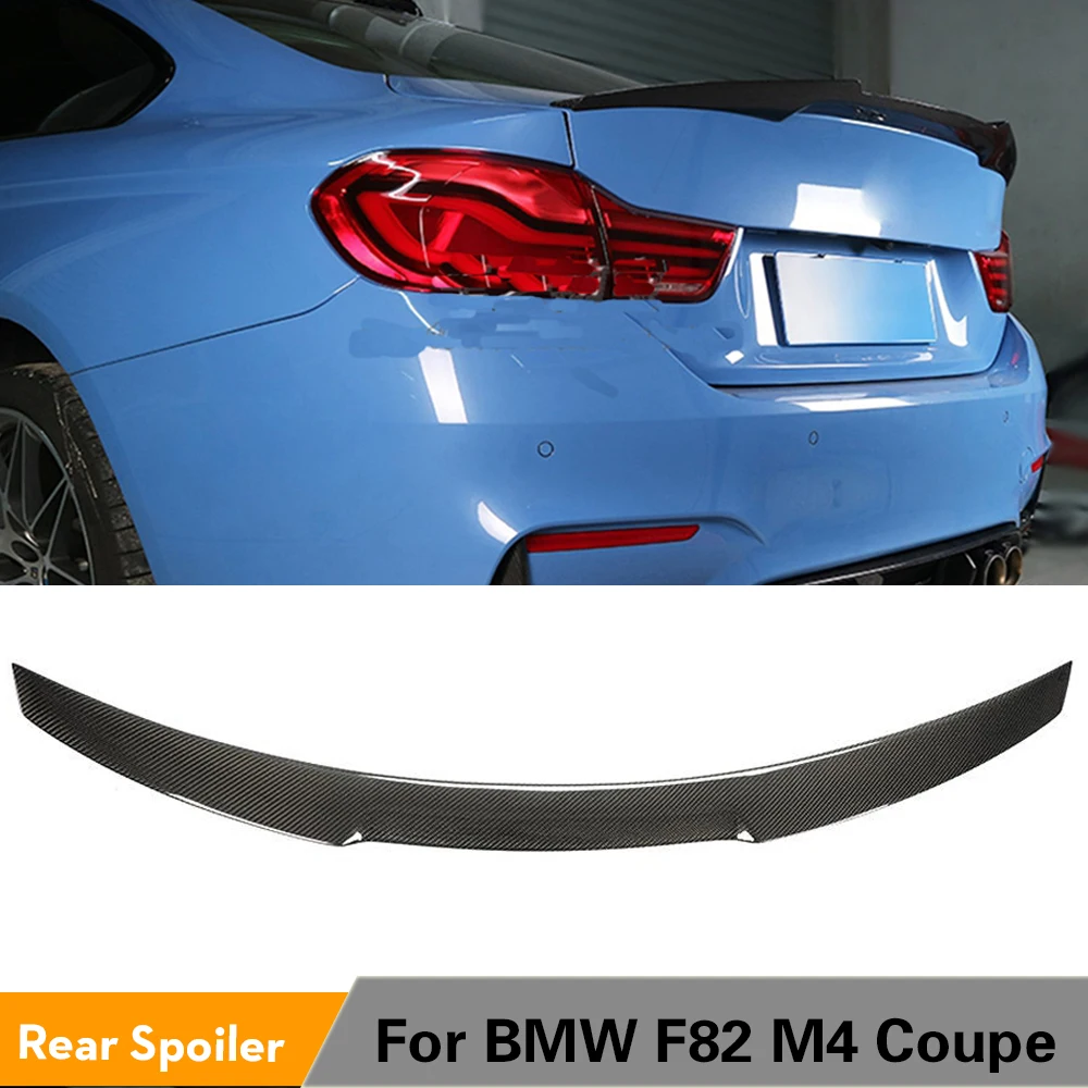 

Rear Spoiler for BMW F82 M4 Coupe 2014 - 2019 Carbon Fiber Rear Trunk Lip Wing Spoiler