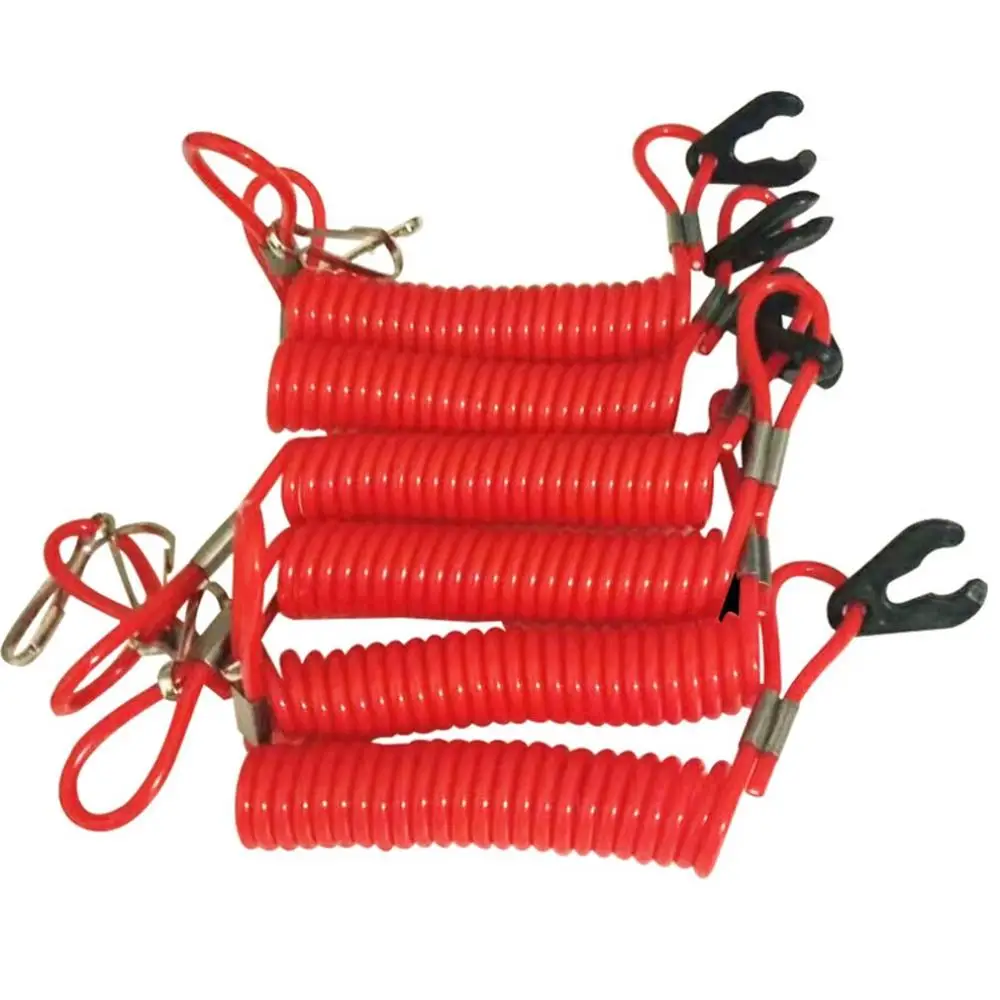 

Boat Outboard Engine Motor Kill Stop Switch Safety Lanyard Clip Motorboat Engine Stop Switch Key Lanyard