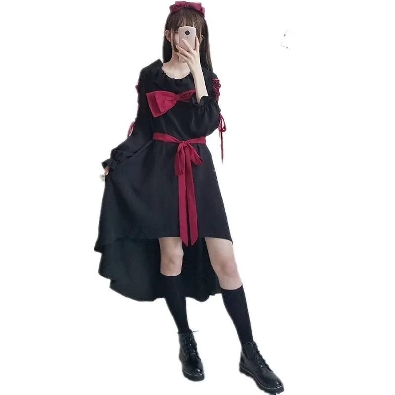 2020 Милая юбка в стиле &quotЛолита&quot повседневное студенческое шифоновое платье