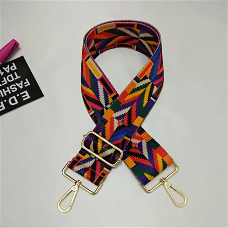 HJKL120x5cm Nylon Colored Belt Bag Strap Accessories for Women Rainbow Adjustable Shoulder Hanger Handbag Straps Decorative belt | Багаж и