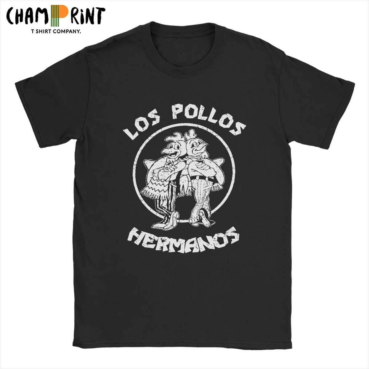 

Men's T-Shirts Los Pollos Hermanos Breaking Bad 100% Cotton Tee Shirt Short Sleeve Better Call Saul T Shirt Crewneck Tops