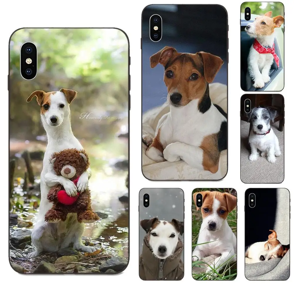 Мягкий Силиконовый ТПУ Черный Чехол Джек Рассел терьер Собака Щенок любовь для