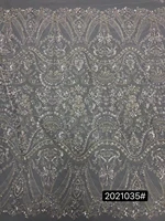 african net lace fabric with beads high quality elegant nigerian wedding lace fabrics zh 5288813 french tulle lace