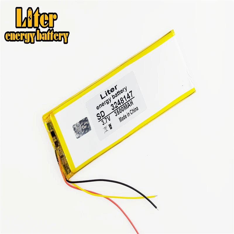 3 провода новые полимерные батареи 3248147 3500 мАч 7 в thium battery Irbis tx18|polymer battery|3500mah 3.7vbattery