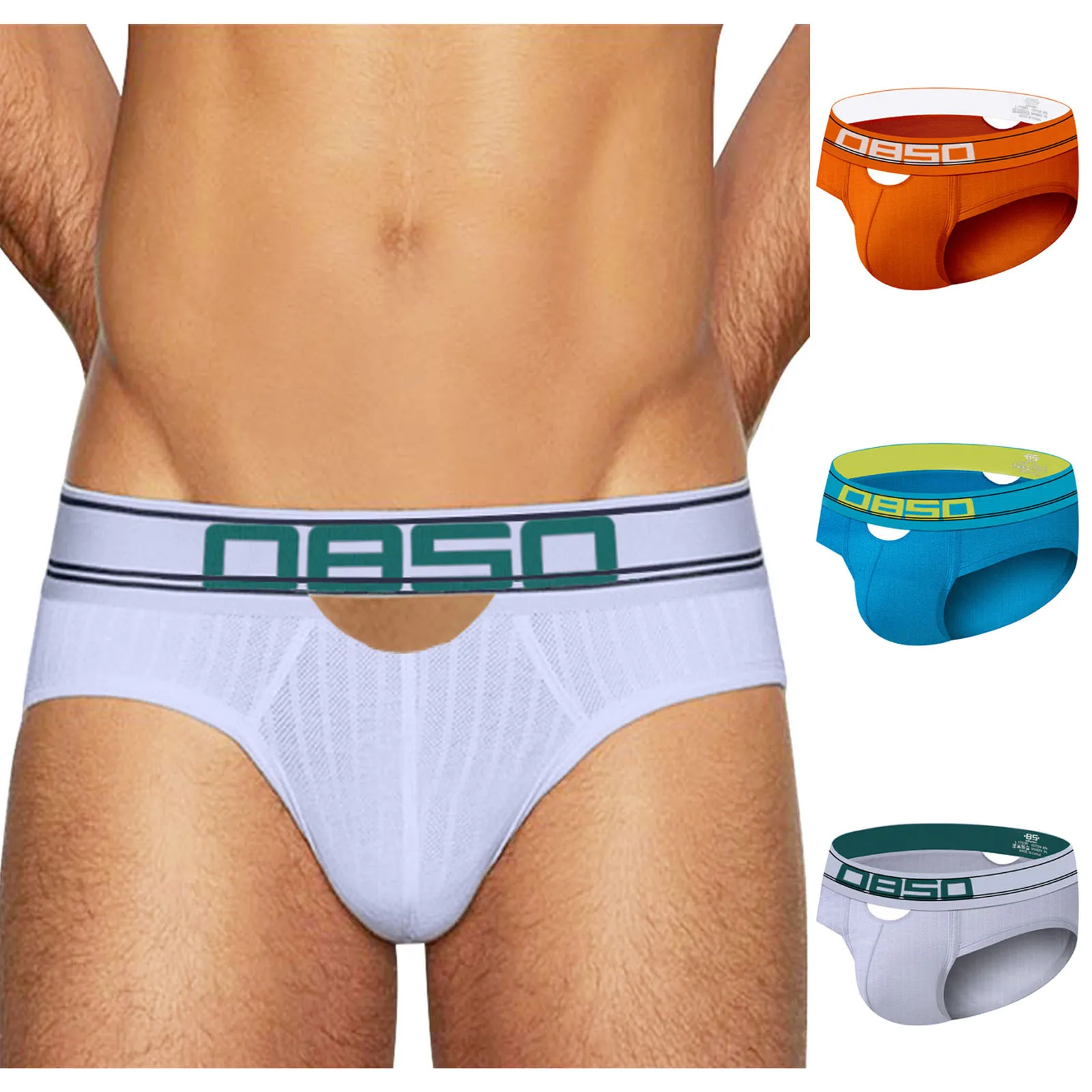 Сексуальное мужское нижнее белье Feitong брифы с буквенным принтом женское