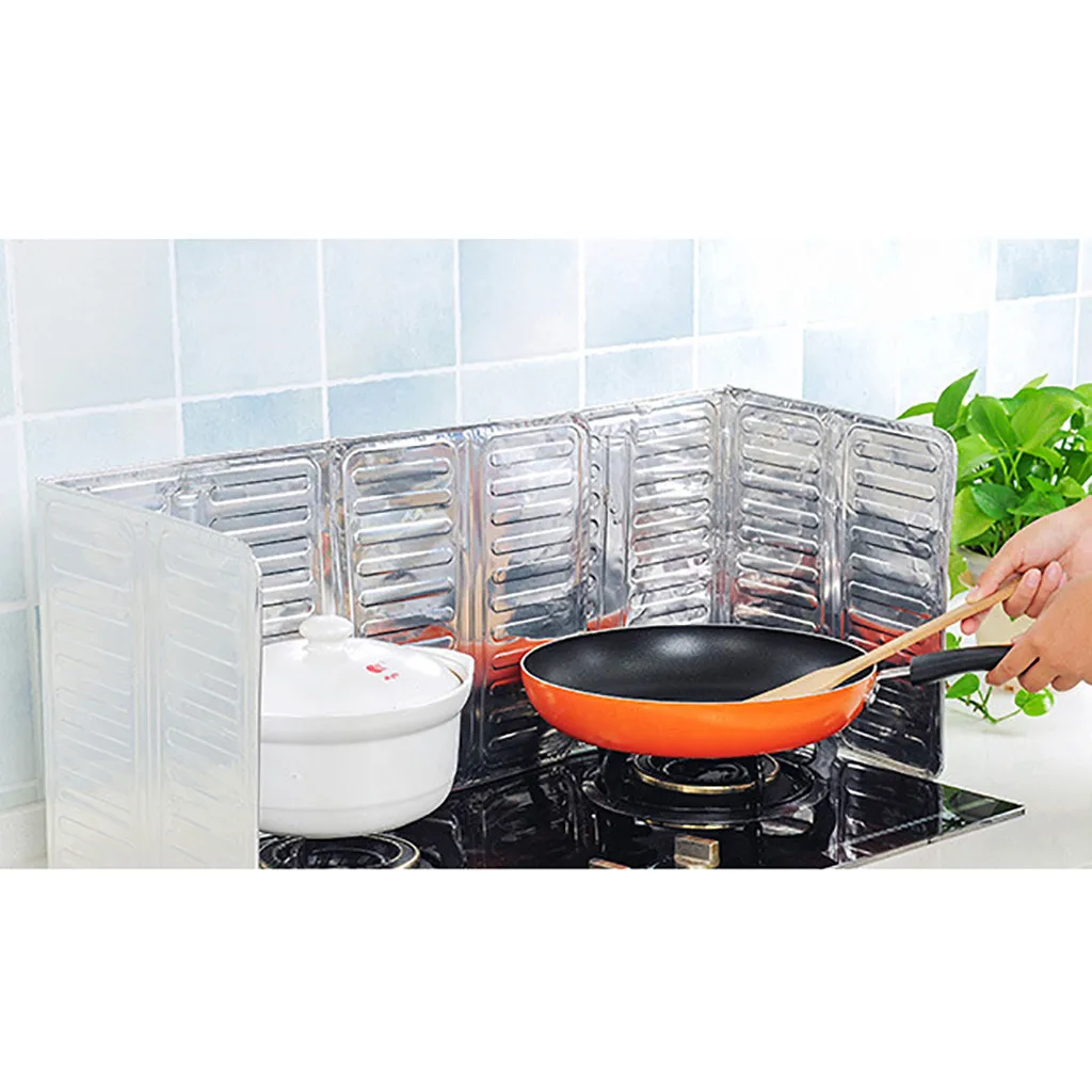 Дефлекторная пластина для кухонной плиты 1 шт. 2 изоляционный лист из алюминиевой