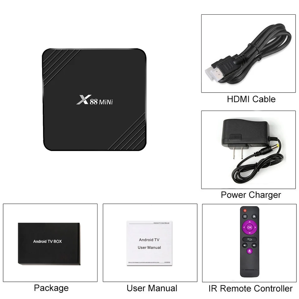 RK3318 4 ядра Смартфон Android 9 0 ТВ коробка Поддержка 2 ГГц Wi Fi Media Player Smart контейнер под