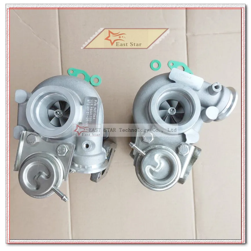 

2PC Twin TURBO TD03-08G 49131-05101 49131-05000 49131-05010 8601455 9471564 для VOLVO PKW S80 XC90 98- B6284T T6 2.8L