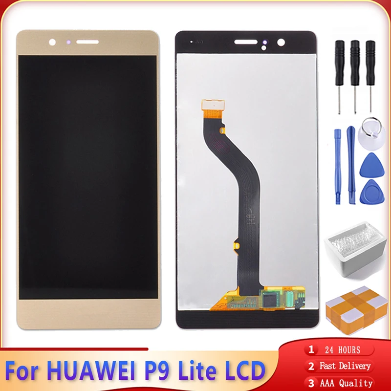 ЖК дисплей 5 2 дюйма для Huawei P9 Lite сенсорный экран с дигитайзером в сборе рамкой