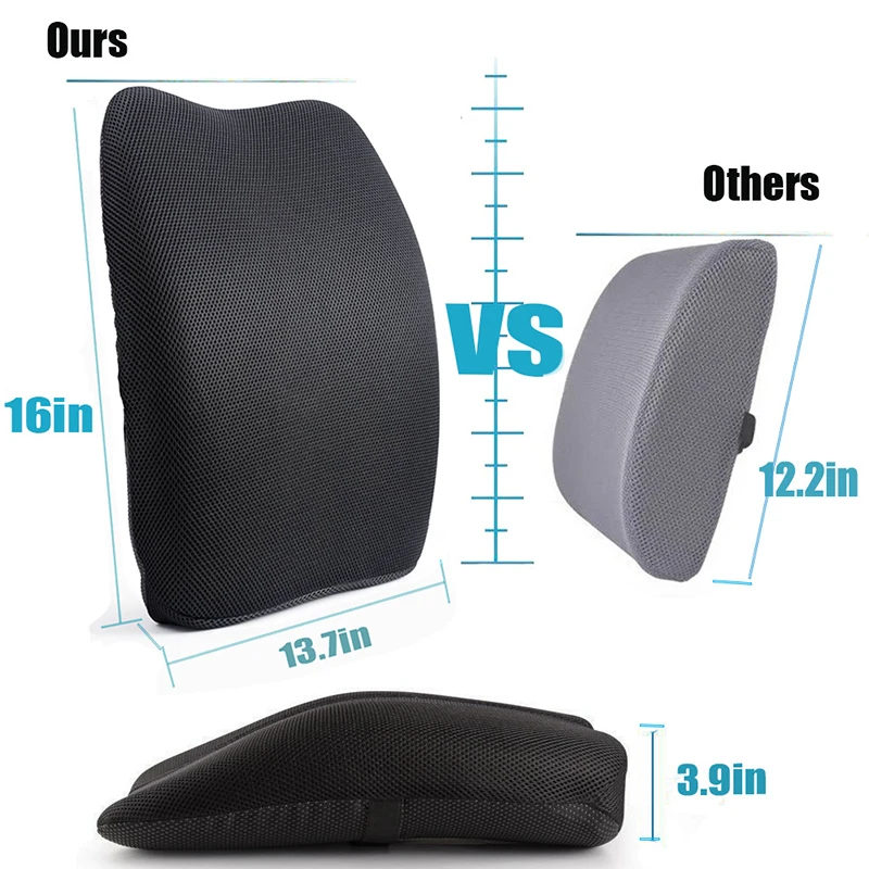AUTOYOUTH всплеск памяти поддерживающая задняя подушка с 3D сетчатым покрытием