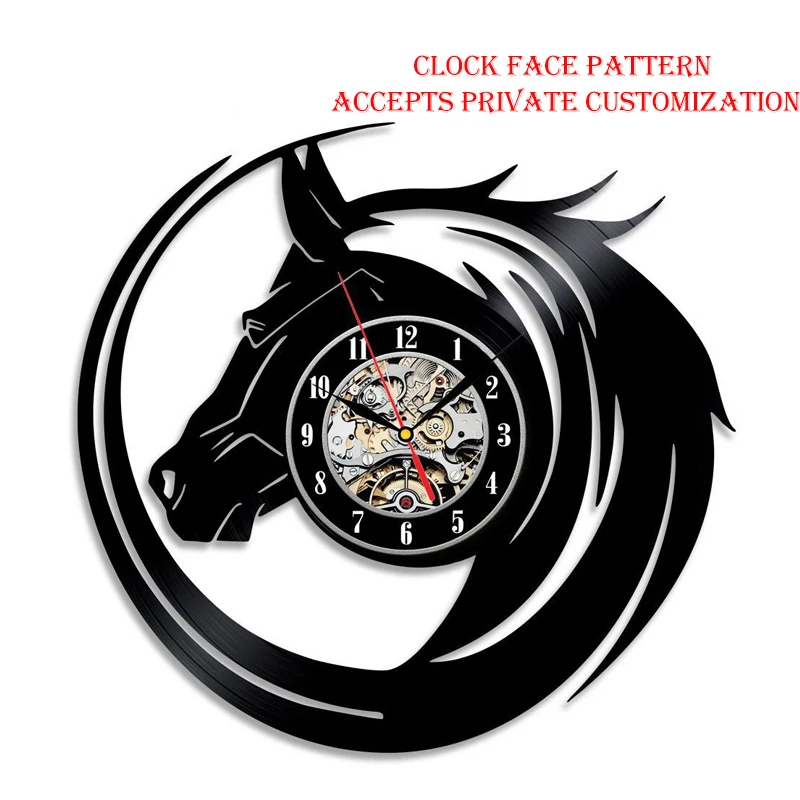 Креативные настенные часы с виниловой записью CD современный дизайн изображением