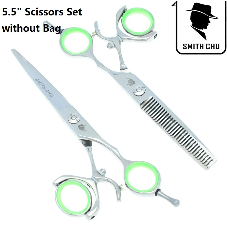 LZS0122 55 no bag 6," Smith Chu Япония 440c профессиональные ножницы для стрижки салонные ножницы для волос Парикмахерские филировочные ножницы парикмахерские инструменты для волос LZS0090 - Цвет: LZS0122 55 no bag