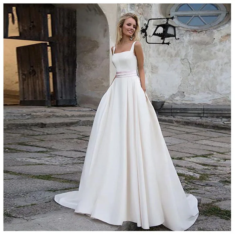 

Женское атласное платье-трапеция, привлекательное блестящее платье принцессы без рукавов, официальное платье принцессы