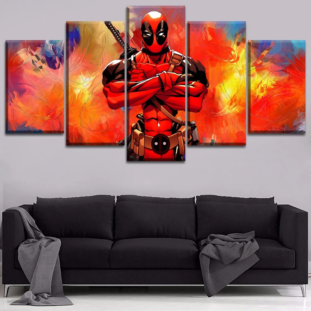 Картина на холсте настенное искусство украшение для гостиной модульные Аниме