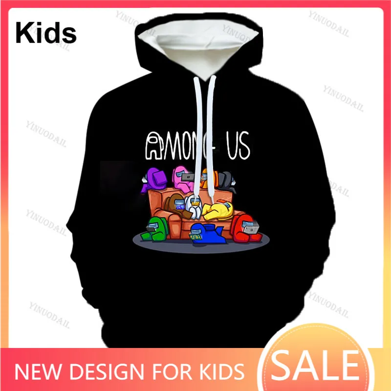 Новинка 2020 толстовка Impostor с принтом из игры среди нас детские милые топы