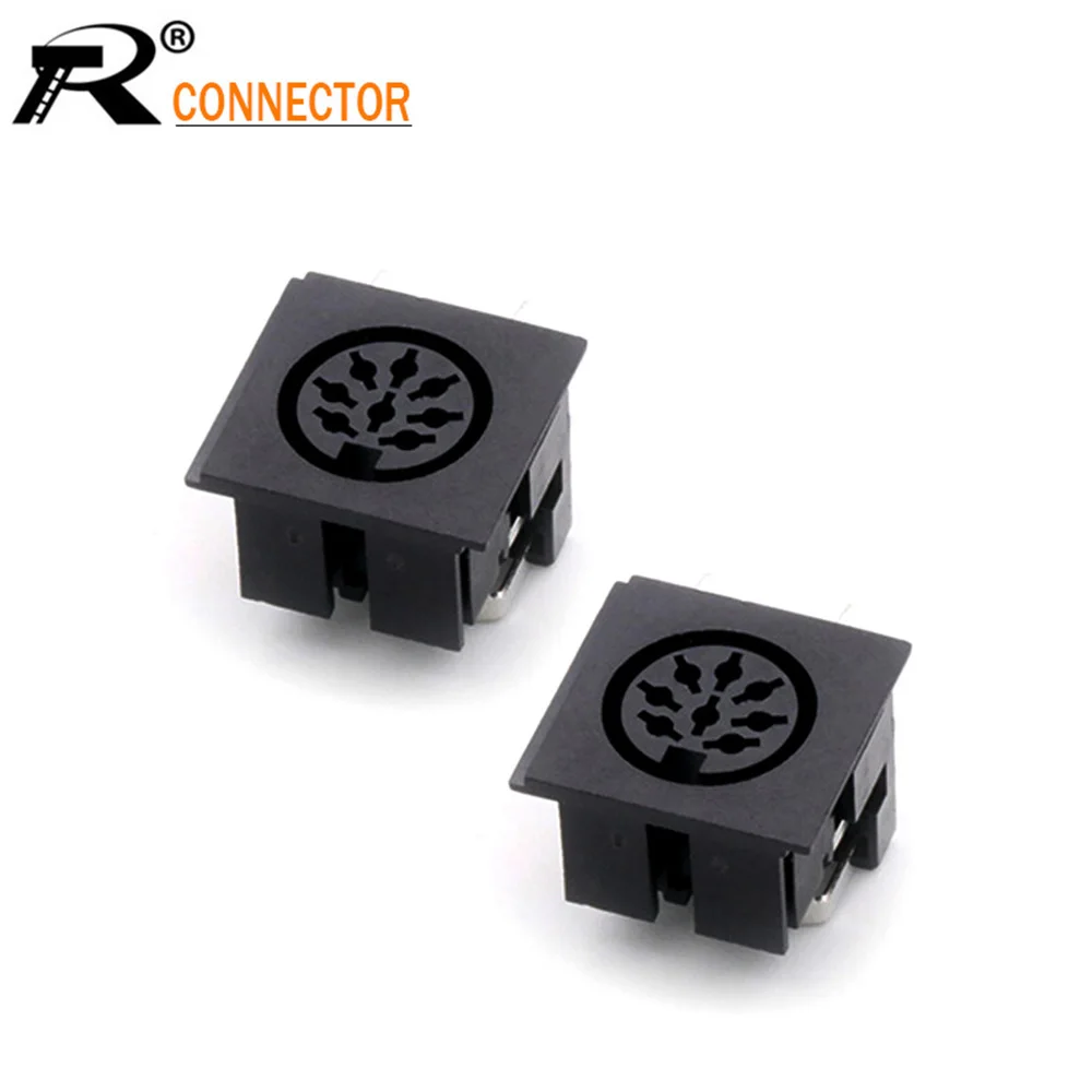 

20/100 шт 8PIN DIN розетка Микро разъем питания разъем видео S клеммы для печатной платы Панель Крепление женский Conector
