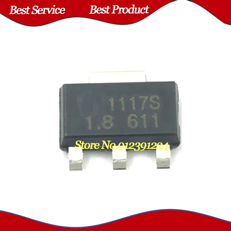 

20 Pcs LM1117S-1.8 SOT223 New and Original In Stock