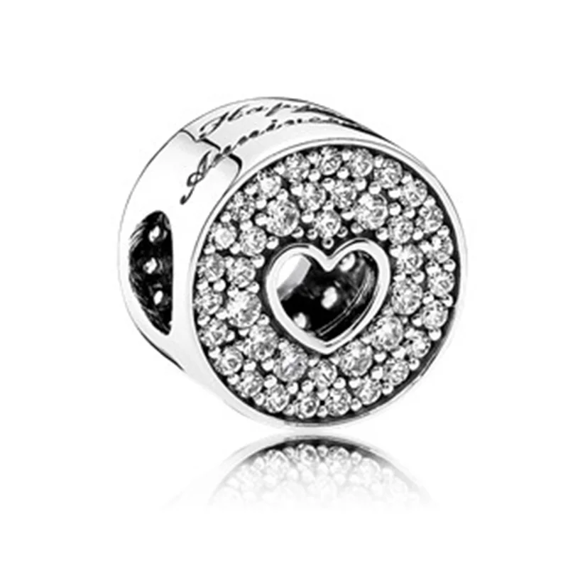 Серебро 925 Новое платье Мики Единорог Подвески бусины подвеска Подходит Pandora Браслеты и ожерелья для женщин DIY любителей ювелирных изделий