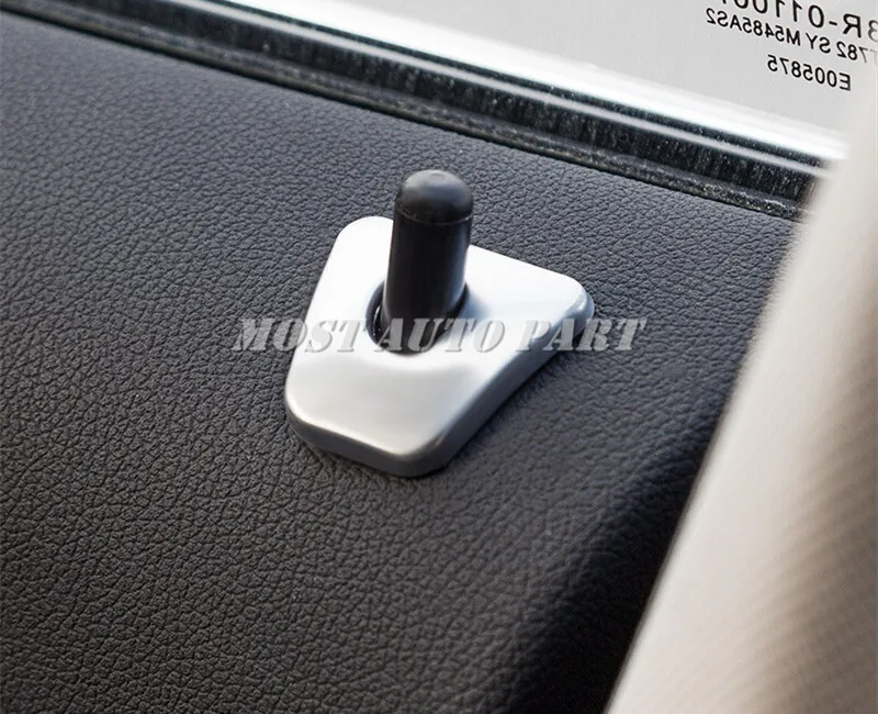 Внутренний Автомобильный Дверной замок контактная крышка отделка 4 шт. для BMW 5