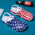 Мужские сандалии с перфорацией, Желтые Повседневные Дышащие сандалии без застежек, пляжная обувь, большие размеры, лето 2021