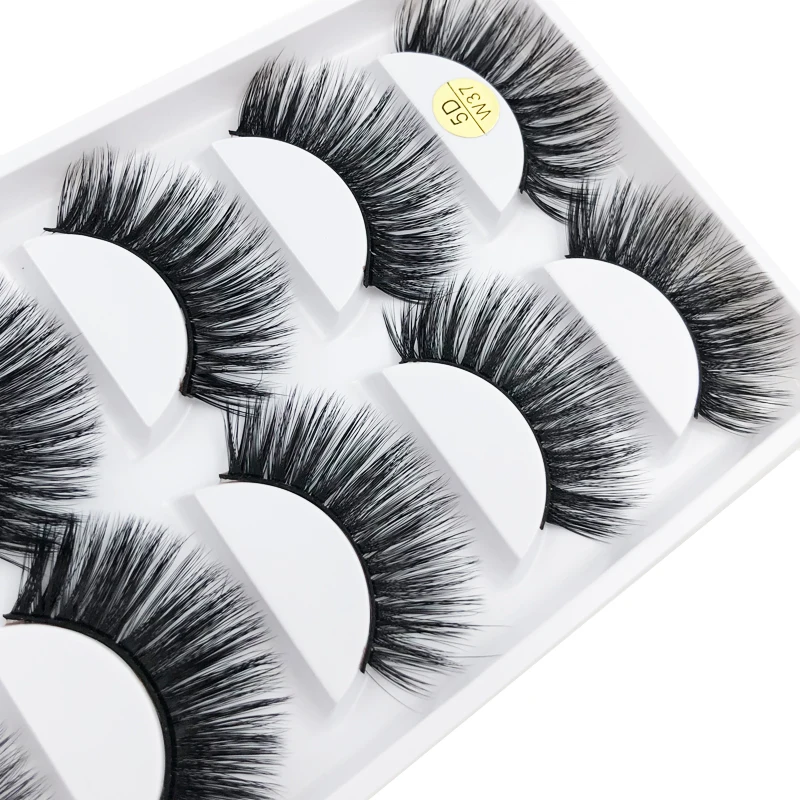 

Dropship Flash Girl 5D-W37 5D Mink Eyelashes Natural Thick False Eye Lashes Mink Lashes Soft Fake Eyelash Wispy Makeup Cilios