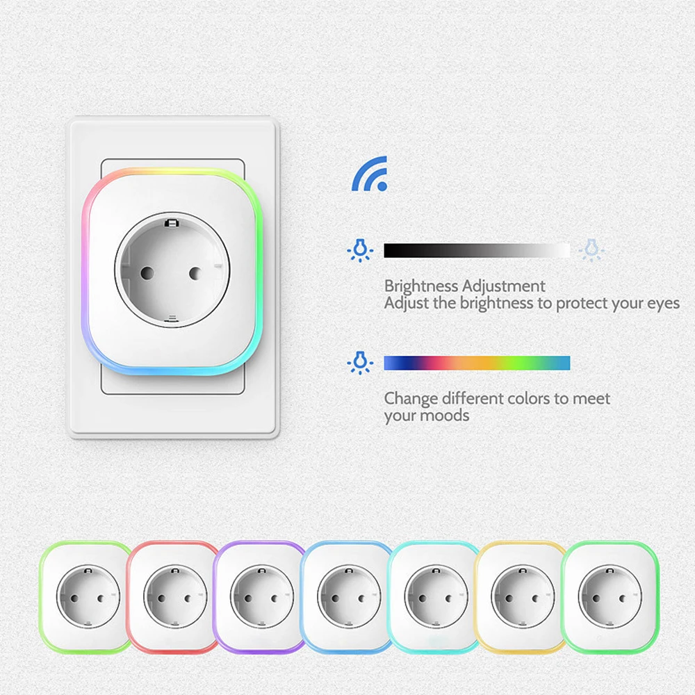 Умная электрическая розетка с управлением через Wi Fi голосовое управление умная
