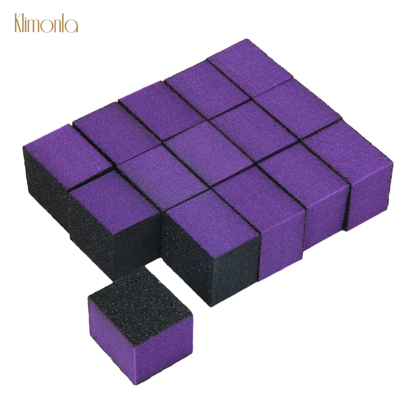 

New 25pcs Purple Nail File 60/60/80 Grits Polishing Sanding Tips Cuticle Remover Nail Art Buffering Files Manicure Tools