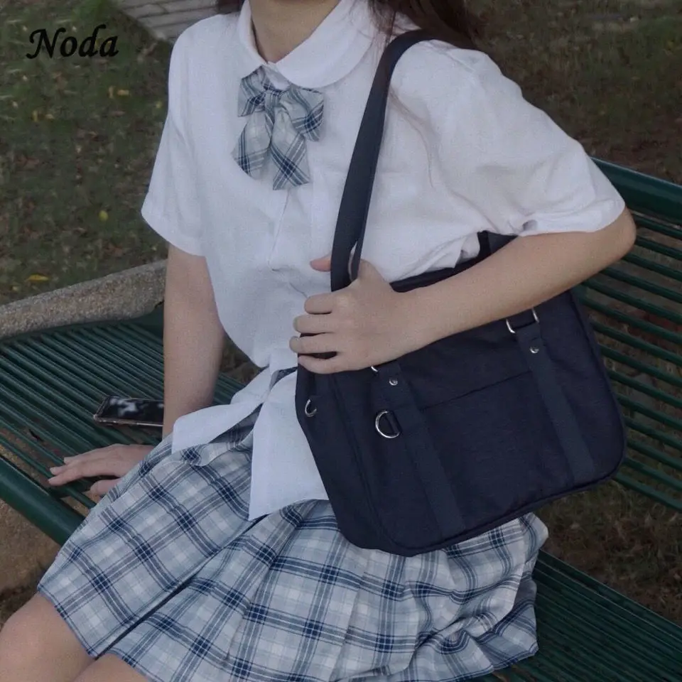 

2021 Japanese Designer Vintage Shoulder Bag Brand Large Uniform Messenger Bag JK School Bags Leather Handbags Girl Casual Totes