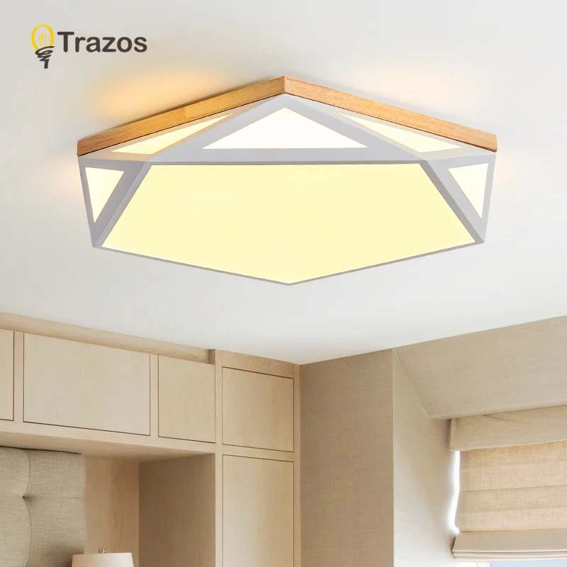 TRAZOS Деревянный картон в форме звезды светодиодный потолочный светильник для