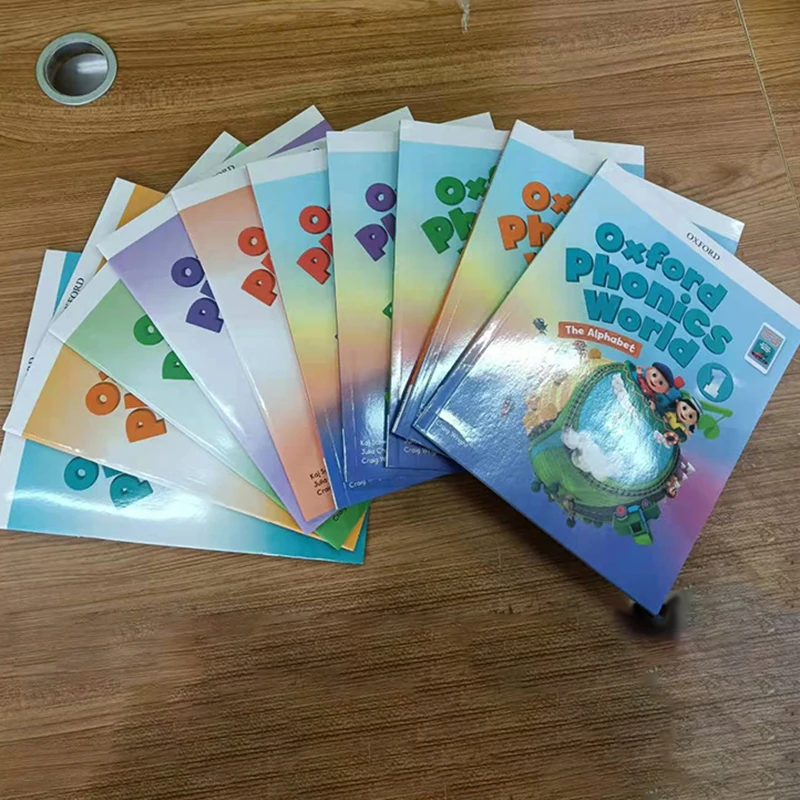 10 книг оксфорд акустика мир сборник рассказов дети обучение английский футляр раннее обучение книги рабочая тетрадь обучающие игрушки