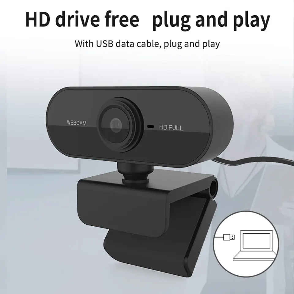 Веб-камера 1080P веб-Камера с микрофоном, USB