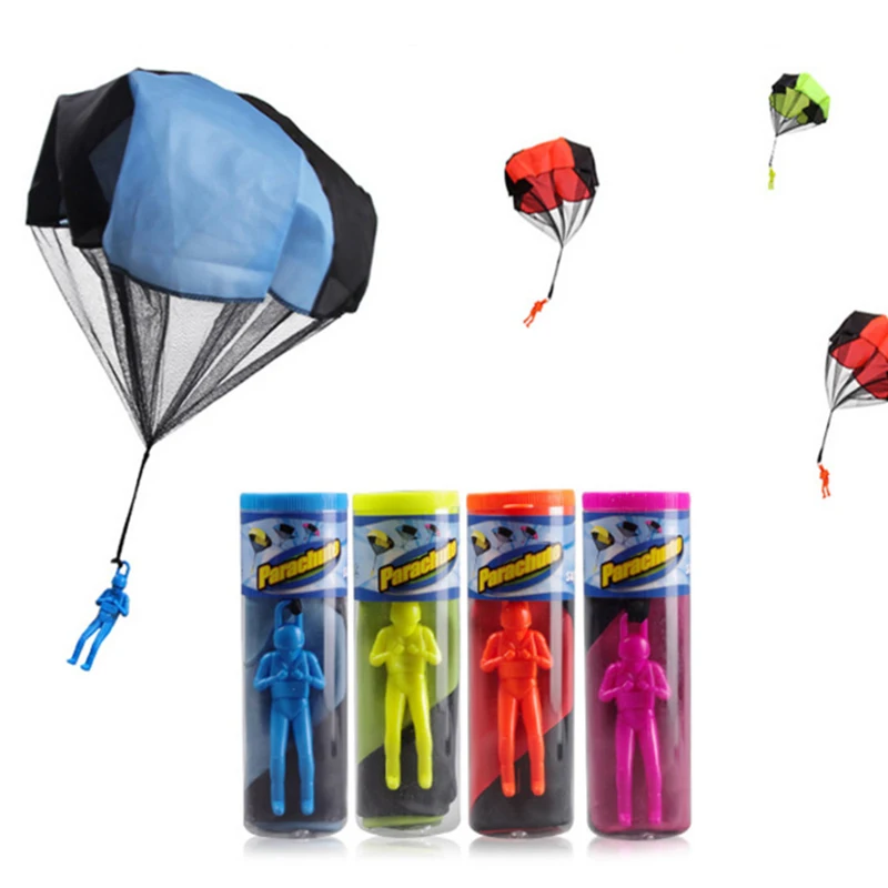 Детская игрушка-парашют с ручным броском искусственный солдат парашют цветное