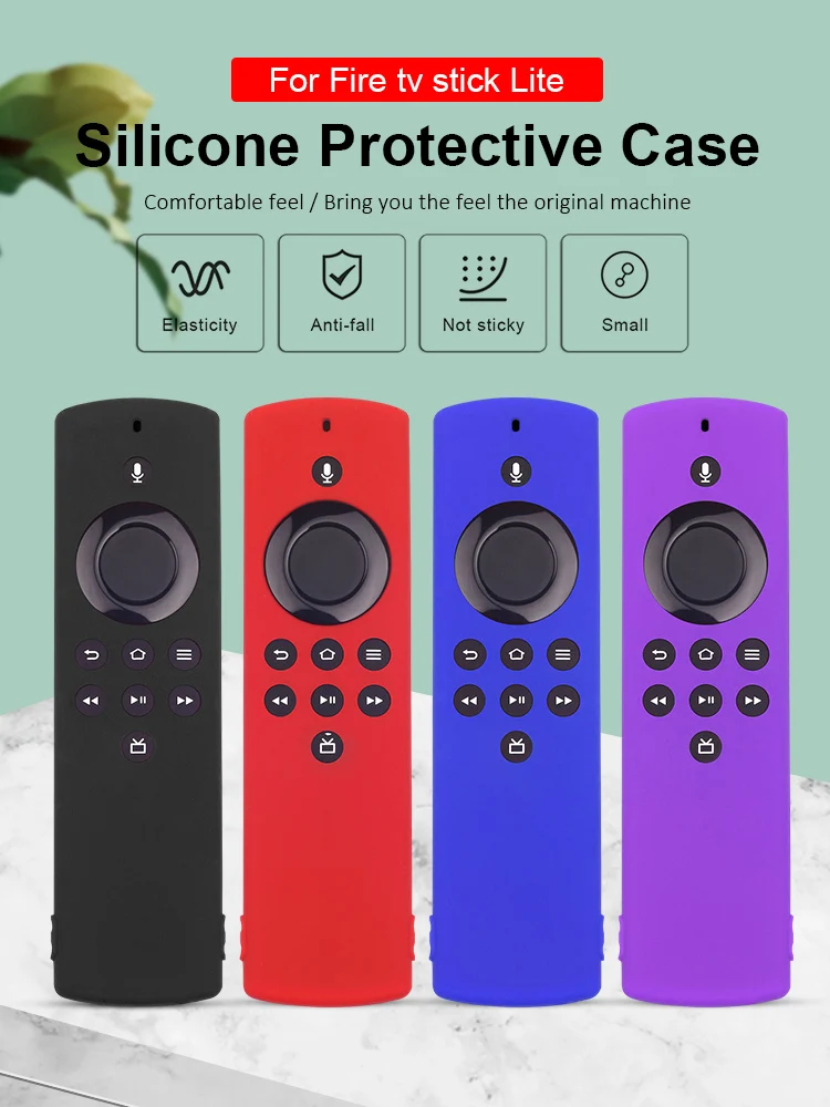 

Silicone Remote Cover Case Sleeve Shockproof Anti-Slip For Fire TV Stick Lite Remote Control Accessories