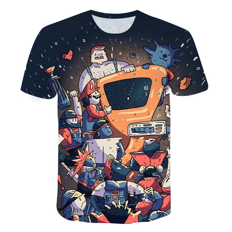 

The latest Harajuku classic game Super Mario Kids Boys and Girls T-shirt Super Smash Bros 3D T-shirt Hip Hop T-shirt Streetwear