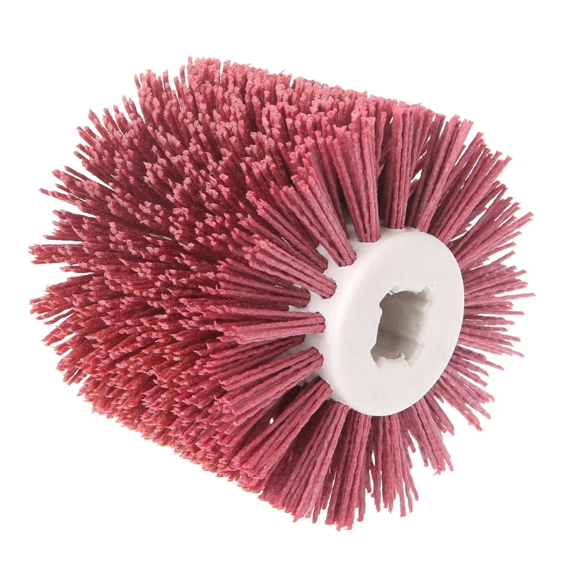 

Deburring Red Ceramic Abrasive Wire Round Brushes Head Polishing Buffing Wheel Wholesalse