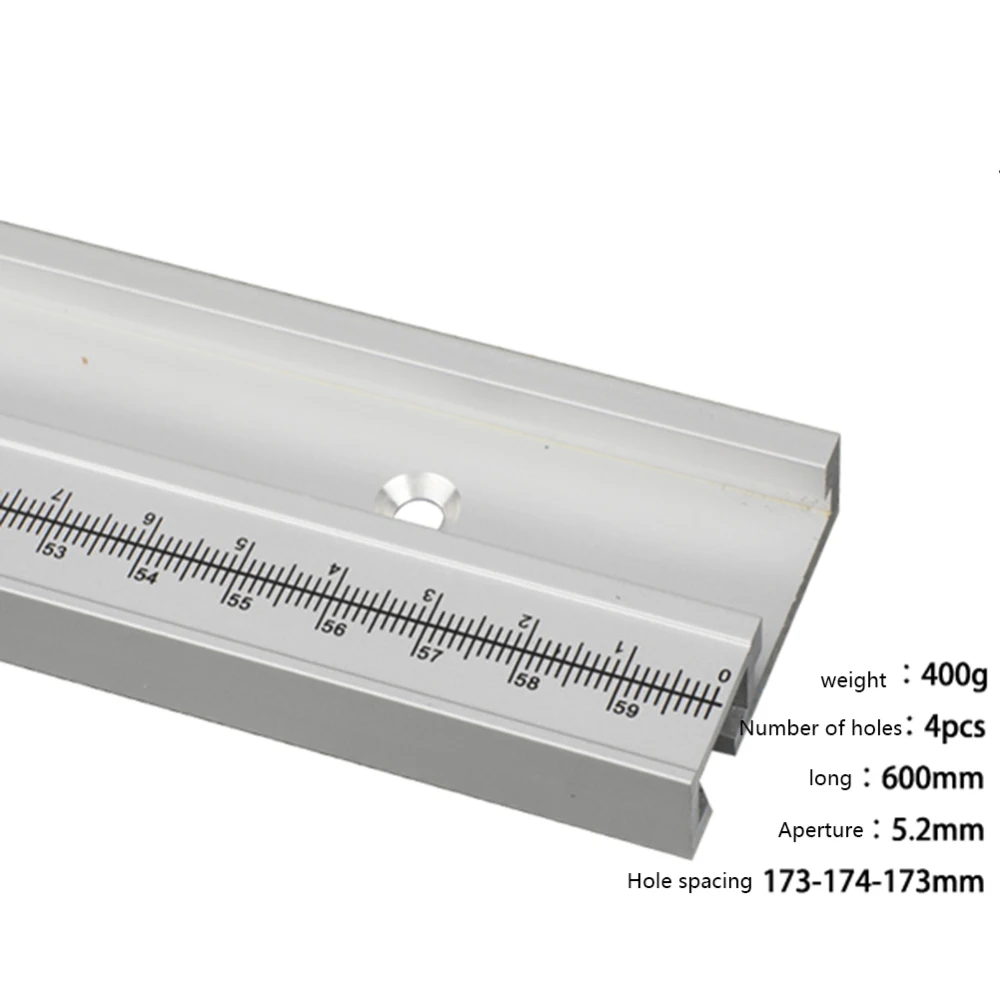 600/800/1000/1200 мм алюминиевая Т образная дорожка деревообрабатывающая Пазовая