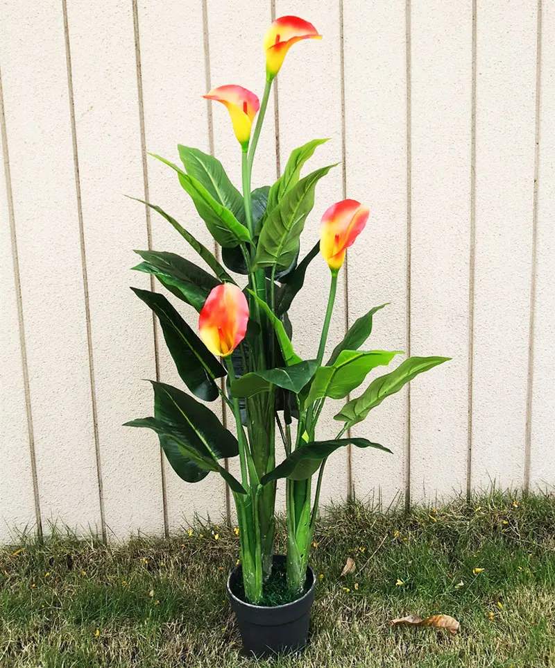 Большой искусственный тропический сад 130 см искусственное дерево искусственные