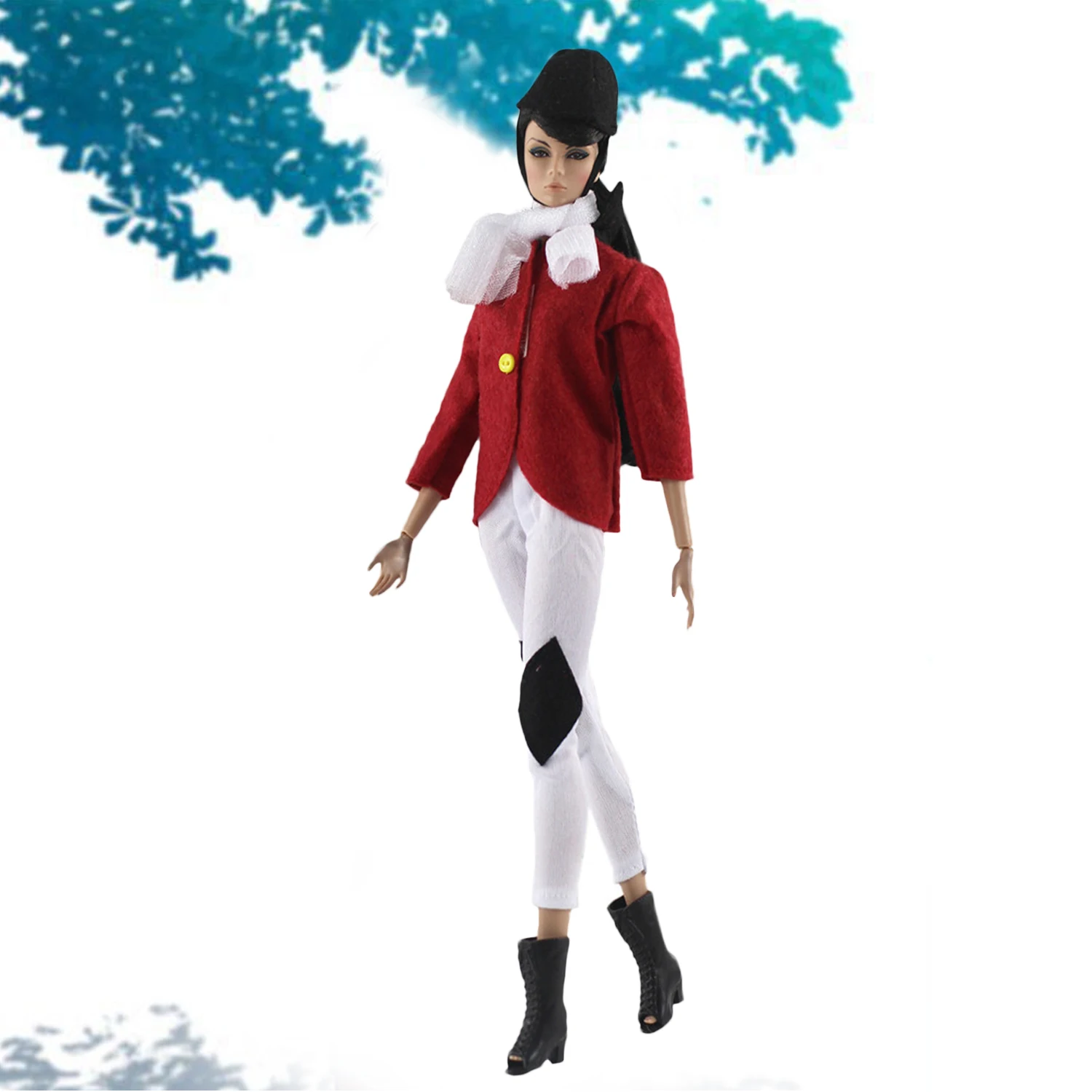 Besegad 4 шт. модная одежда для верховой езды комплект одежды с плащом и штанами шапка