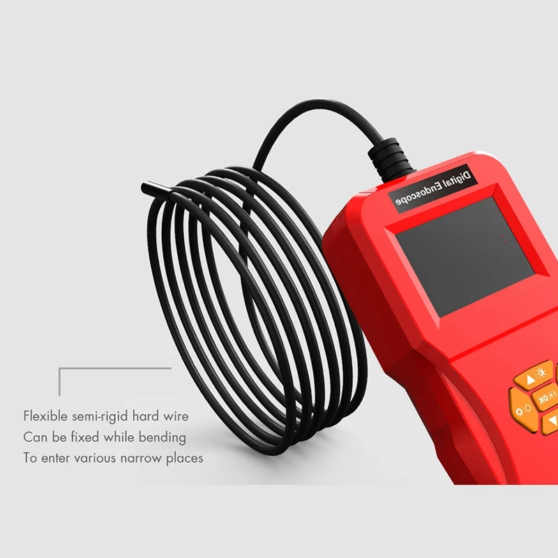 2 4 дюймов цифровой эндоскоп обнаружения портативный 0.3Mp дисплей экран