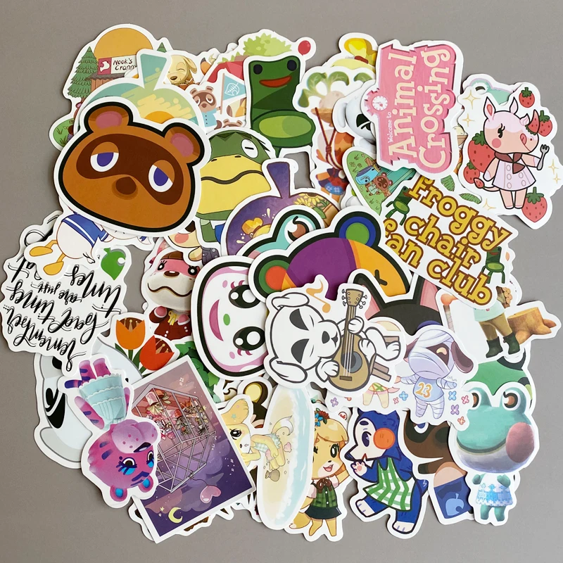 100 шт. игры животных пересечения: новые горизонты Водонепроницаемый Стикеры для