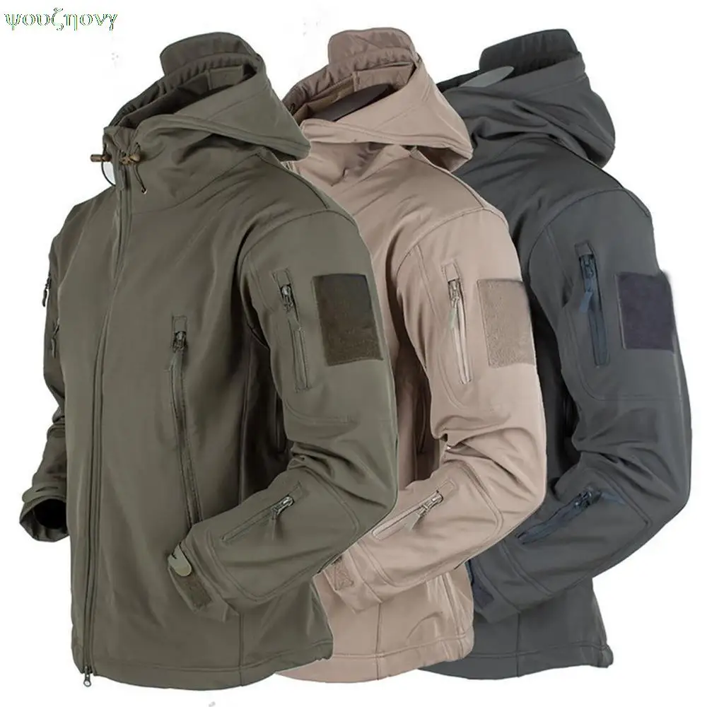 

Men's jacket Outdoor Soft Shell Fleece Men's And Women's Windproof Waterproof Breathable And Thermal Three In One Youth Hooded