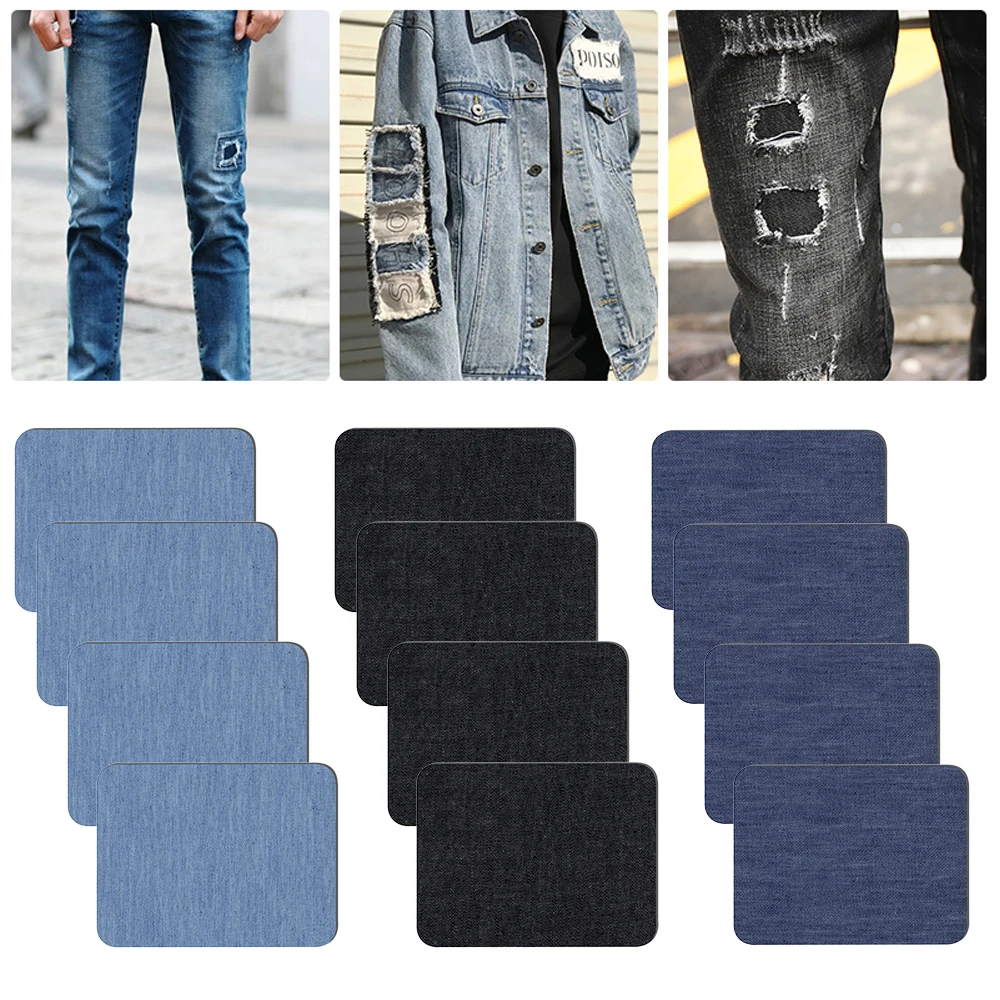 Нашивки для ремонта джинсовой одежды 12 шт. | Дом и сад