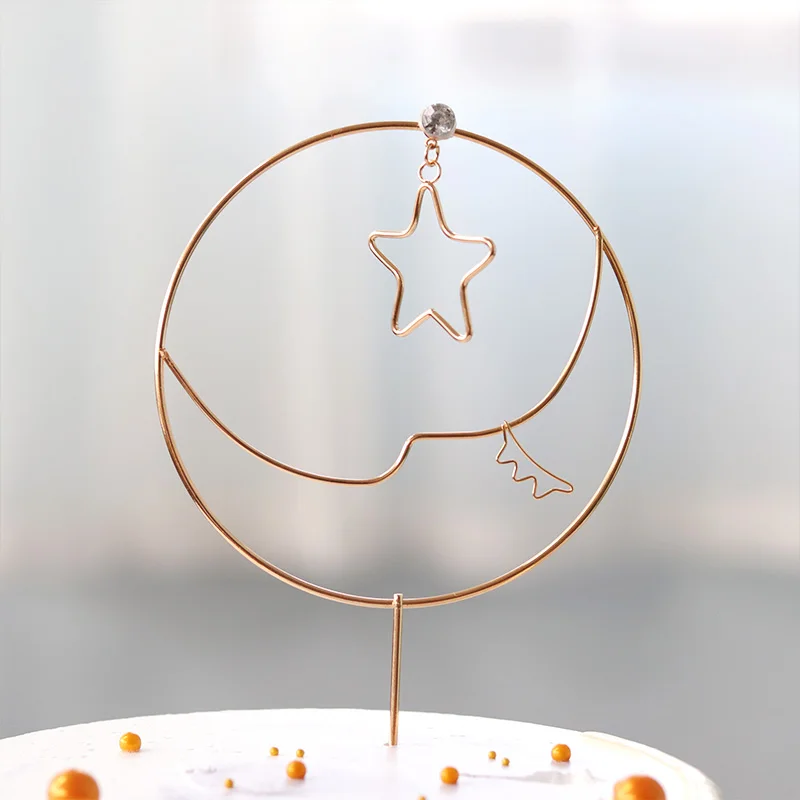 Фестиваль цисицзе запеченный торт Темный янтарь флаг INS сверкающая Золотая Луна