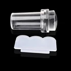 Набор прозрачных мини-штампов желе для дизайна ногтей, силиконовые инструменты для штамповки, аксессуары для ногтей, 2021