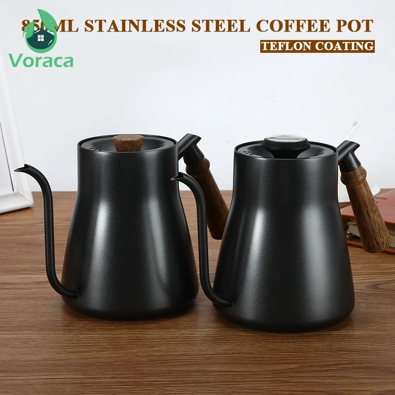 Кофейник с покрытием из нержавеющей стали тефлоновый чайник 850 мл приспособление