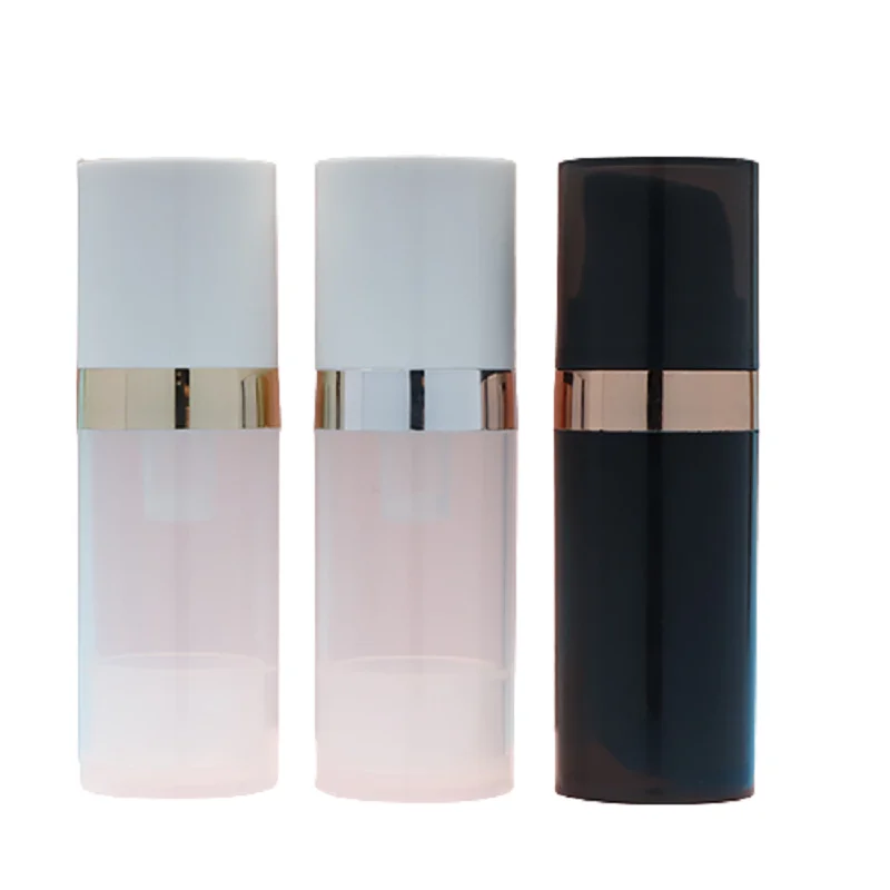 

10ml Black Airless Bottle Lotion Pump Empty Cosmetic Frosted Essence Emulsion Vacuum Vials Packaging Refillable Bottles 20pieces