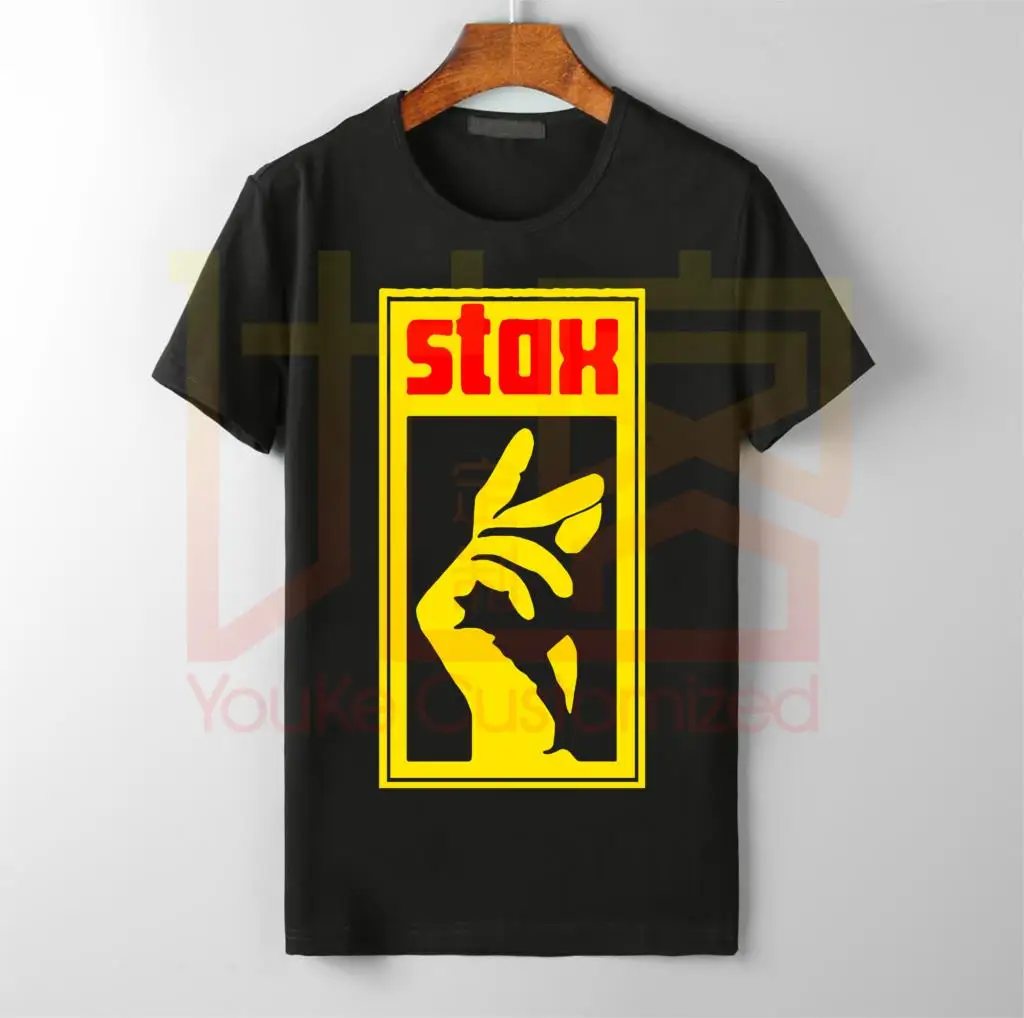 STAX RECORD Мужская футболка Северная душа Джаз блюз Ретро музыка крутая Повседневная