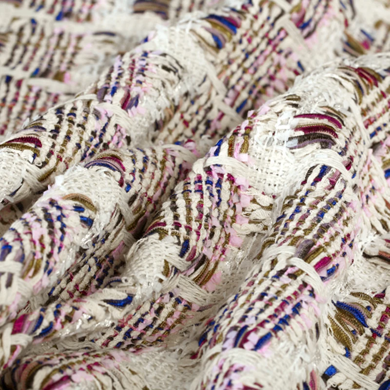 19 Весна и осень Новый полиэстер хлопок твидовая ткань для женщин пальто 150 см