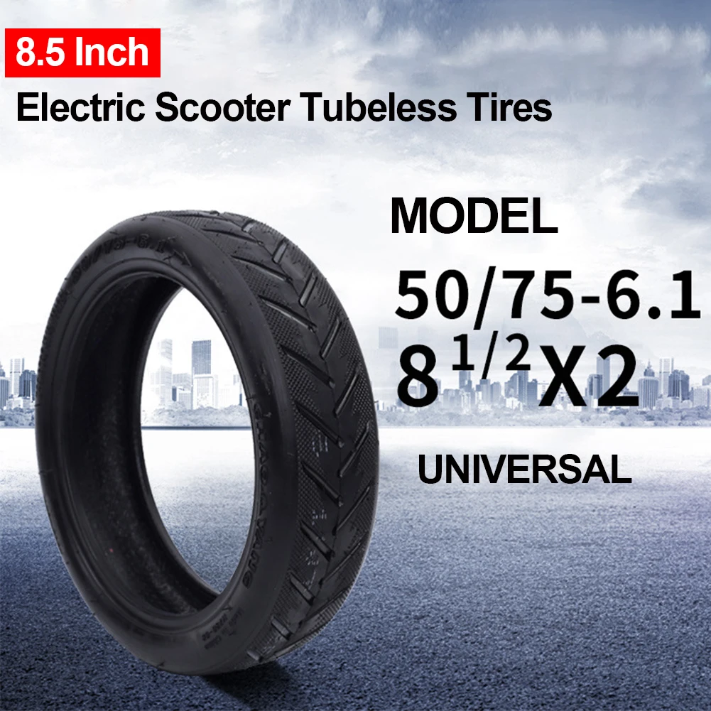 8,5 дюймовые бескамерные шины для электрического скутера 50/75-6,1 резиновые бескамерные шины взрывозащищенные бескамерные шины для Xiaomi M365